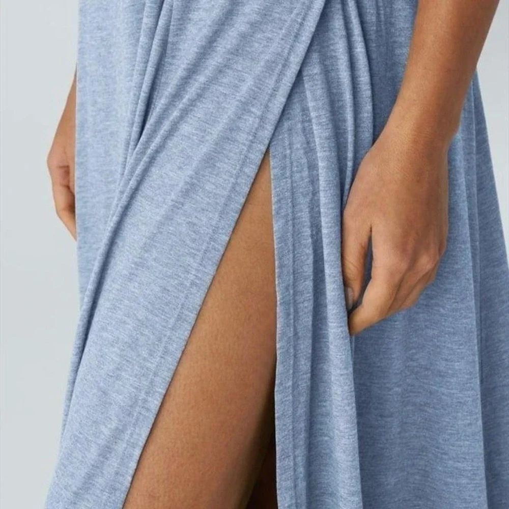 Halara U Neck Flowy Maxi Casual Tank Dress Large - Picture 3 of 7